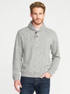 Old Navy Shawl Collar Pullover For Men - Heather Gray