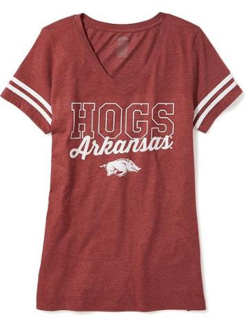 Old Navy Ncaa Varsity Style Tee For Women - Arkansas