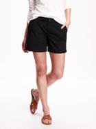 Old Navy Relaxed Mid Risetwill Shorts 5 - Black