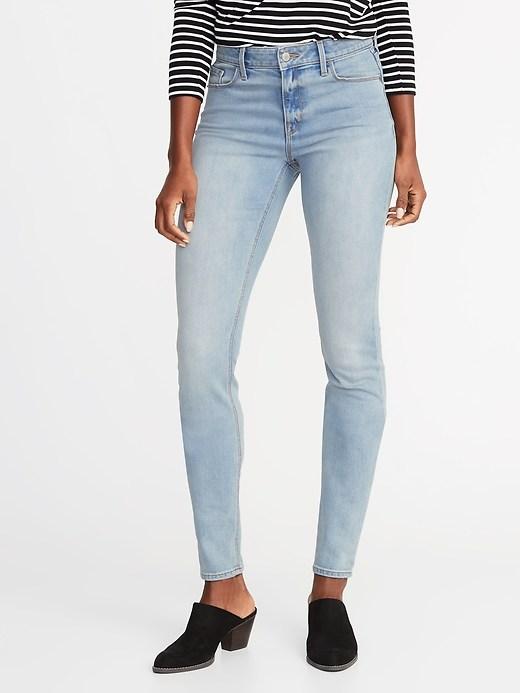 Old Navy Womens Mid-rise Skinny Jeans For Women Juniper Berry Size 14