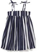 Old Navy Patterned Flare Dress - Blue Stripe