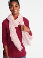 Old Navy Womens Printed Gauze Scarf For Women Mauve Size One Size