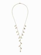 Old Navy Leaf Lariat Necklace For Women - Gold
