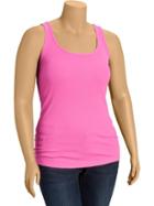 Old Navy Womens Plus Perfect Rib Knit Tanks Size 1x Plus - In The Pink