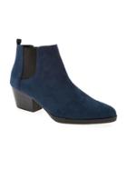 Old Navy Sueded Short Ankle Boots - Marine Blue