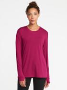 Old Navy Go Dry Ultra Light Top For Women - Raspberry Twist