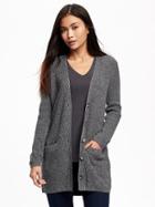 Old Navy Relaxed Shaker Stitch Cardi For Women - Graphite