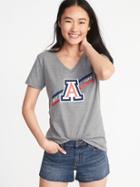 Old Navy Womens Ncaa Team V-neck Tee For Women Arizona Size M