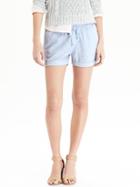Old Navy Womens Linen Blend Shorts 3 1/2&quot; - Sky Caramba