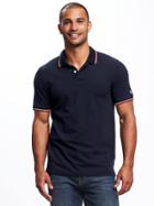 Old Navy Built In Flex Pro Polo For Men - The New Navy