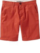 Old Navy Mens Slim Fit Twill Shorts 9 1/2&quot; - Yes I Cayenne