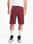 Old Navy Go Dry Printed Basketball Shorts For Men 12 - Dark Red