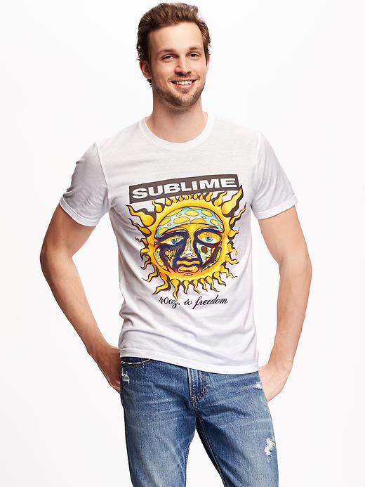 Old Navy Sublime Graphic Tee For Men - Bright White