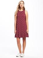 Old Navy Jersey Swing Dress For Women - Dark Red