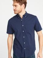 Regular-fit Built-in Flex Dot-print Everyday Shirt For Men