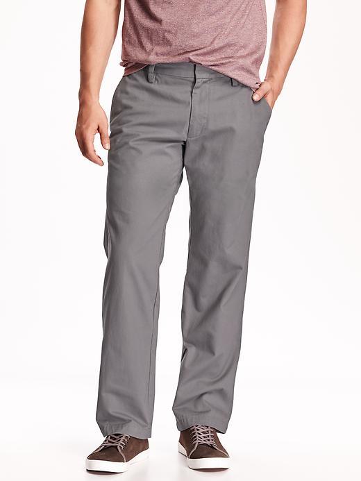 Old Navy Mens New Classic Loose Fit Khakis Size 44 W (30l) Big - Gray Stone