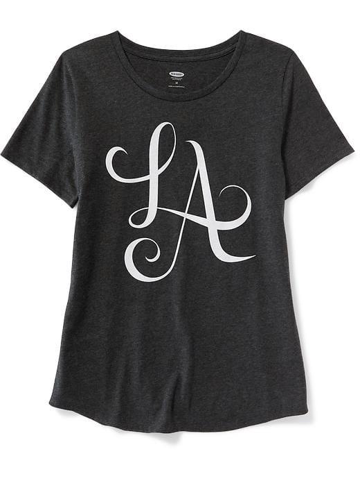 Old Navy La Graphic Tee For Women - Black