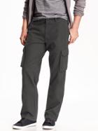 Old Navy Mens Broken-in Cargos For Men Gray Charles Size 32w