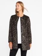 Old Navy Leopard Print Cardi Coat For Women - Animal Print