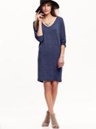 Old Navy Womens Jersey Shift Dress Size L Tall - Indigo