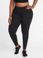 Old Navy Womens High-rise Plus-size Compression Pocket Leggings Black Size 3x