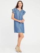 Old Navy Lace Up Tencel Shift Dress For Women - Medium Wash