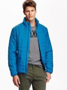 Old Navy Mens Quilted Barn Jacket Size Xxl Big - Blue Blazes