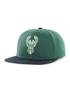 Old Navy Mens Nba Team-graphic Flat-brim Cap For Adults Milwaukee Bucks Size One Size
