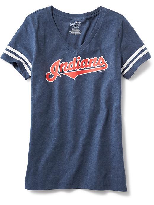Old Navy Mlb V Neck Tee For Women - Cleveland Indians