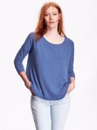 Old Navy Womens Oversized Drop Shoulder Tee Size Xs Tall - Sapphire Isle