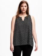 Old Navy Trapeze Plus - Black/white Dots