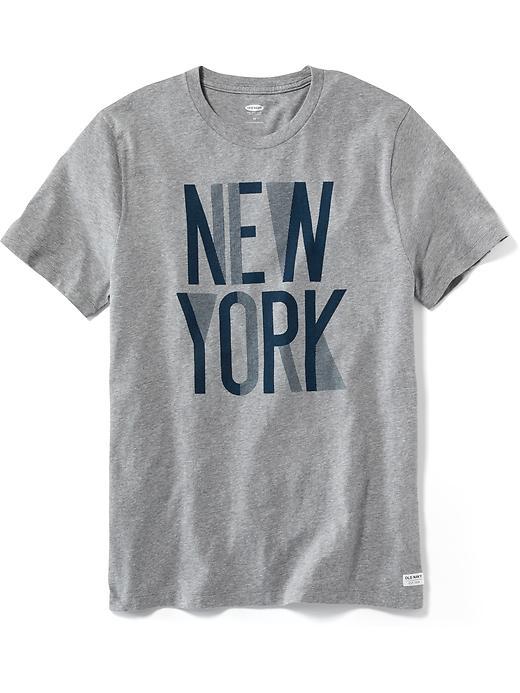 Old Navy New York Graphic Tee For Men - Medium Gray Heather