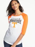 Old Navy Womens College-team 3/4-length Raglan Tee For Women Tennessee Size Xxl