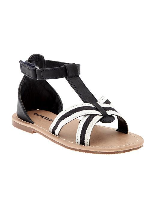 Old Navy Grosgrain Cross Front Sandals - Ink Blue