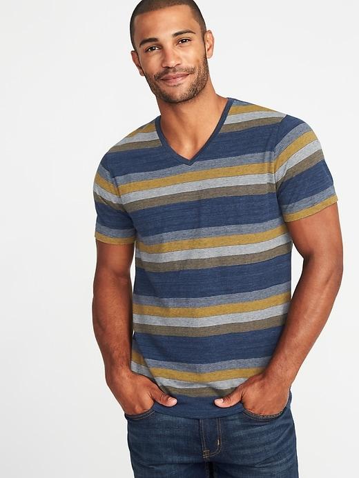 Old Navy Mens Soft-washed Perfect Fit V-neck Tee For Men In The Navy Size Xs