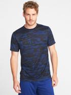 Old Navy Mens Go-dry Eco Regular-fit Tee For Men Blue It Off Size S
