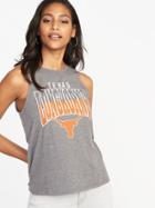 Old Navy Womens High-neck College-team Tank For Women University Of Texas Size L
