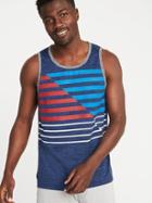 Old Navy Mens Go-dry Cool Graphic Performance Tank For Men Navy Blue Size L