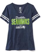 Old Navy Nfl Team V Neck Tee For Women - Seahawks