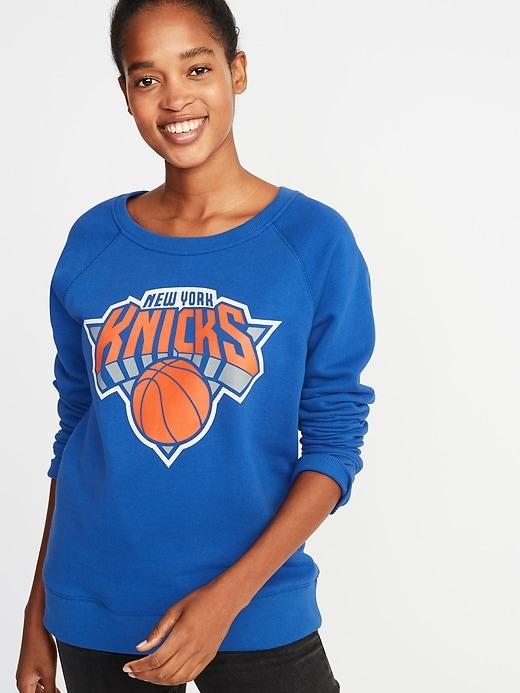 Old Navy Womens Nba Team-graphic Sweatshirt For Women New York Knicks Size Xs