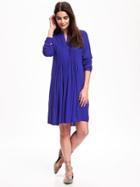 Old Navy Pintuck Swing Dress For Women - Ultraviolet