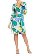 Old Navy Womens Long Sleeved Wrap Dresses Size Xs Petite - Multi Print