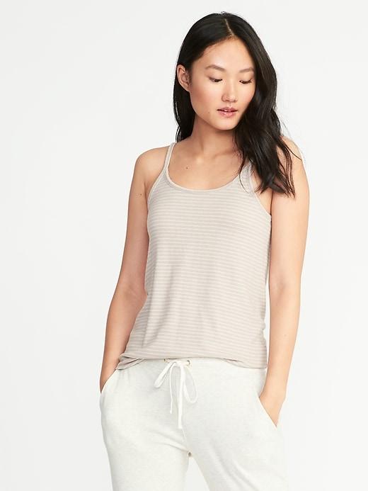 Old Navy Womens Relaxed Brushed-knit Sleep Cami For Women Icelandic Mineral Size Xl