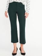 Old Navy Womens Mid-rise Pixie Flare Ankle Pants For Women Fir Ever Size 2