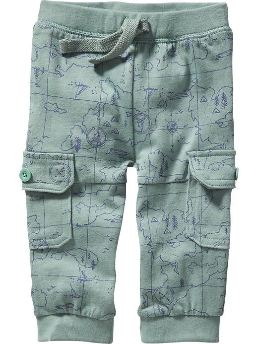 Old Navy Printed Cargo Joggers - Jade Sea