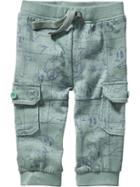 Old Navy Printed Cargo Joggers - Jade Sea
