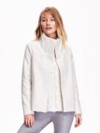 Old Navy Funnel Neck Coat Size L Tall - Creme De La Creme