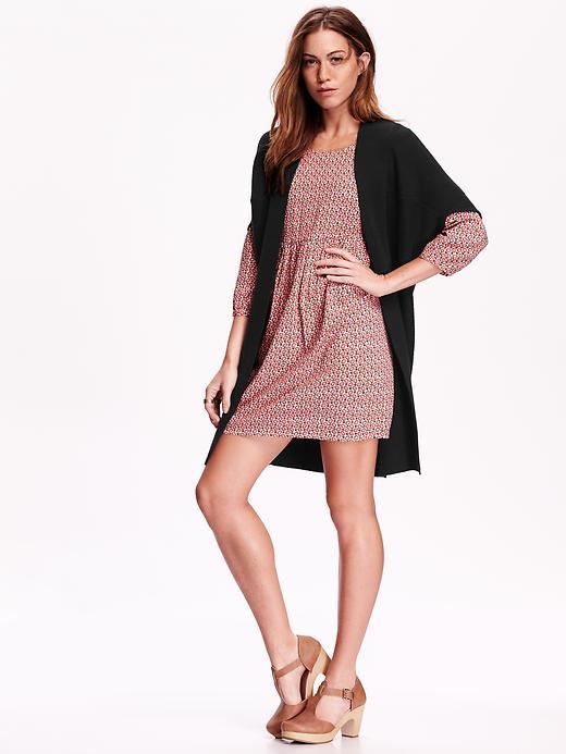 Old Navy Long Cocoon Cardigan Size L - Black