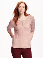 Old Navy Hi Lo Mesh Pullover For Women - Blushin Up