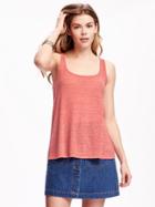 Old Navy Jersey Double Scoop Tank For Women - Warm Sunset